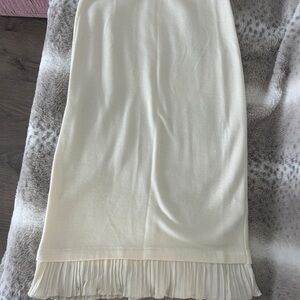 Zara Cream Pencil Skirt